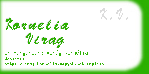kornelia virag business card